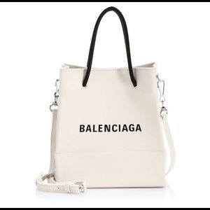 Balenciaga Extra-Small Logo Leather Shopper